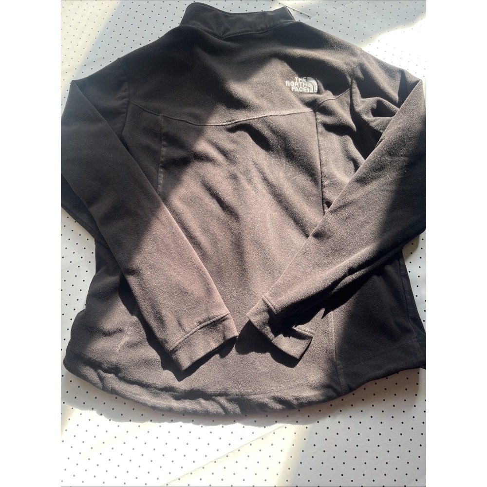The North Face Black Lightweight Full Zip‎ Fleece Base Layer Jacket Women Medium - Picture 12 of 12